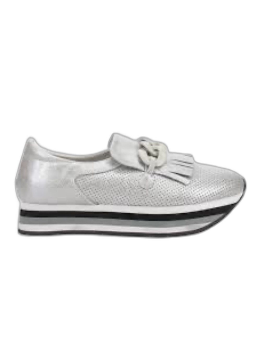 Coconuts by Matisse Bess Silver Metallic Slip-On Platform Loafer